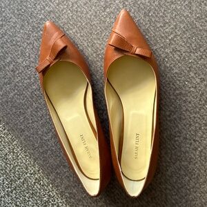 Sarah Flint “Natalie” Flat, Saddle Vachetta, Size IT 39.5 - US 9